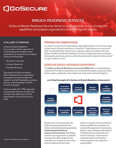 Breach Readiness Services Datasheet